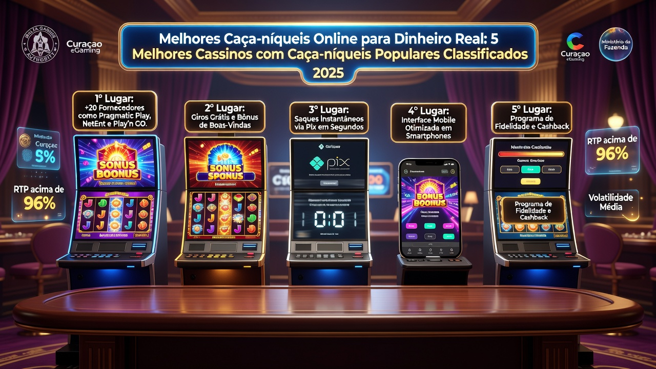 Melhores Caça-níqueis Online para Dinheiro Real: 5 Melhores Cassinos com Caça-níqueis Populares Classificados