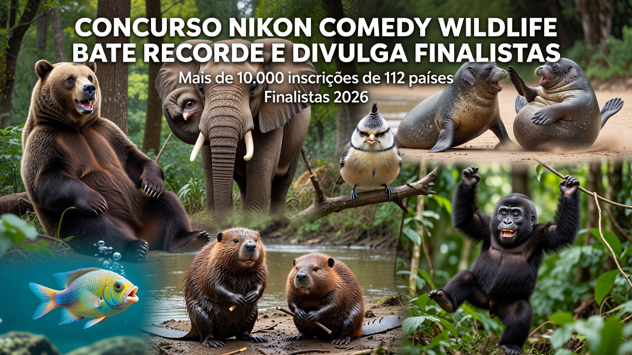 Concurso Nikon Comedy Wildlife Bate Recorde e Divulga Finalistas